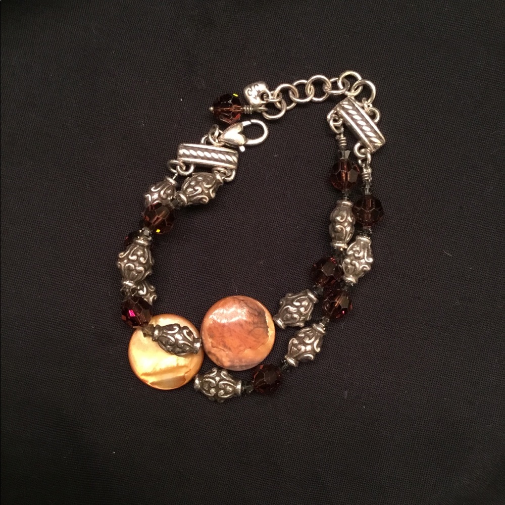 Brighton Utopia Swarovski Topaz Crystal Bracelet